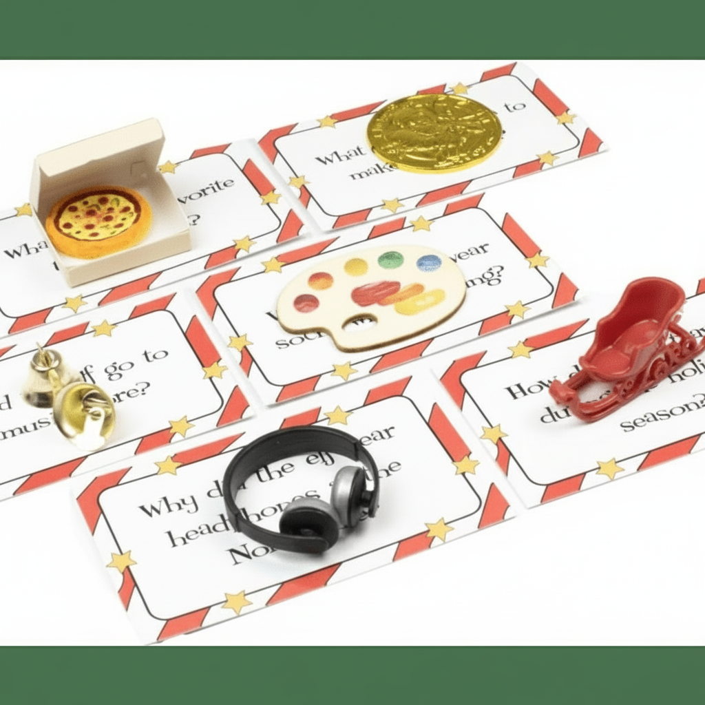 Elf Kit 24 Days Christmas Activity Cards Kids Holiday Set