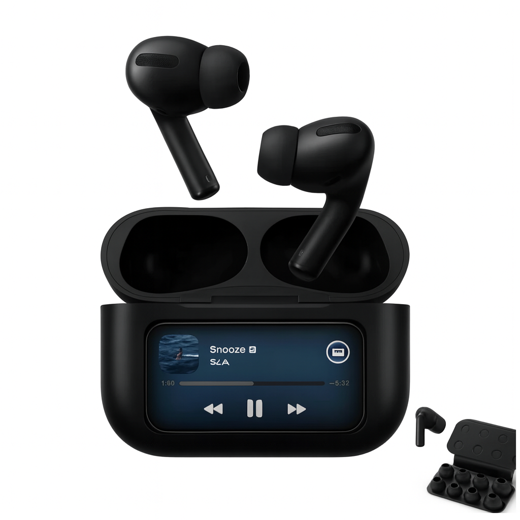 Wireless Earbuds Touchscreen Case Noise Cancelling Sound