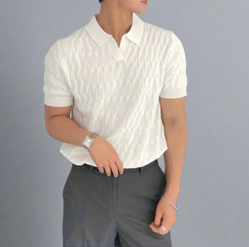 OLD MONEY Textured Polo - WEAR OLD MONEY