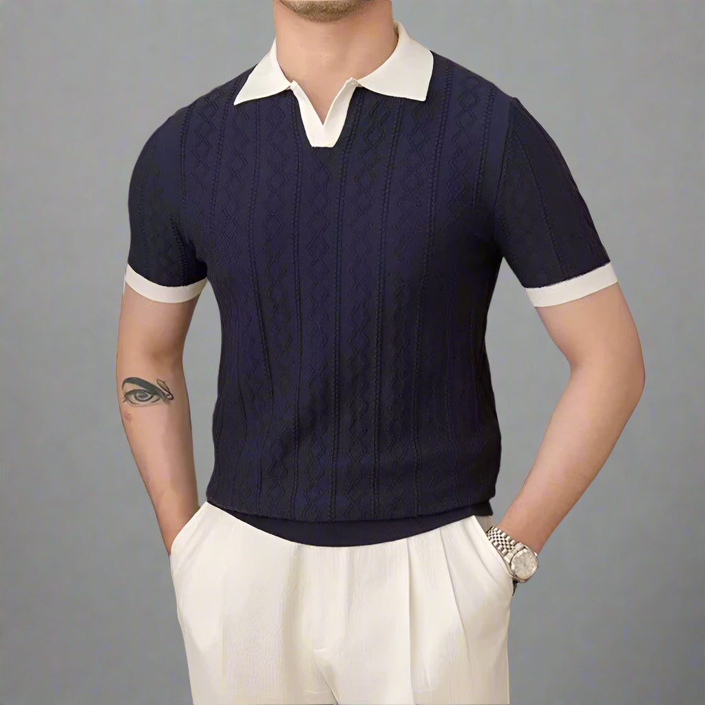 OLD MONEY Jacquard Polo - WEAR OLD MONEY