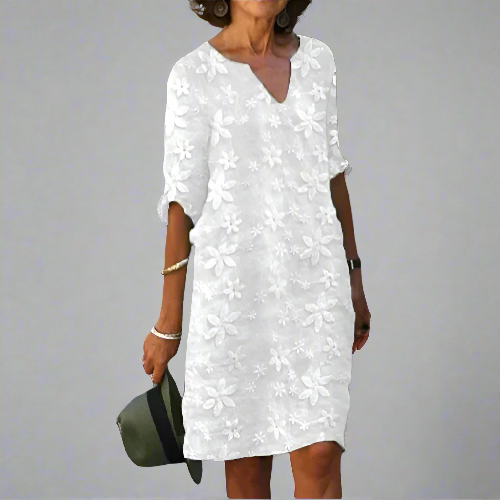 Women's Casual Summer Dress | Short V-neck Mini