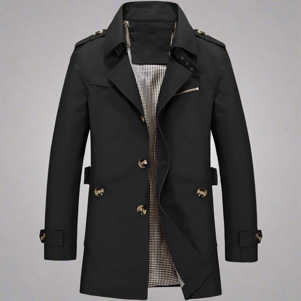Men's Trench Overcoat | Long Lightweight Coat