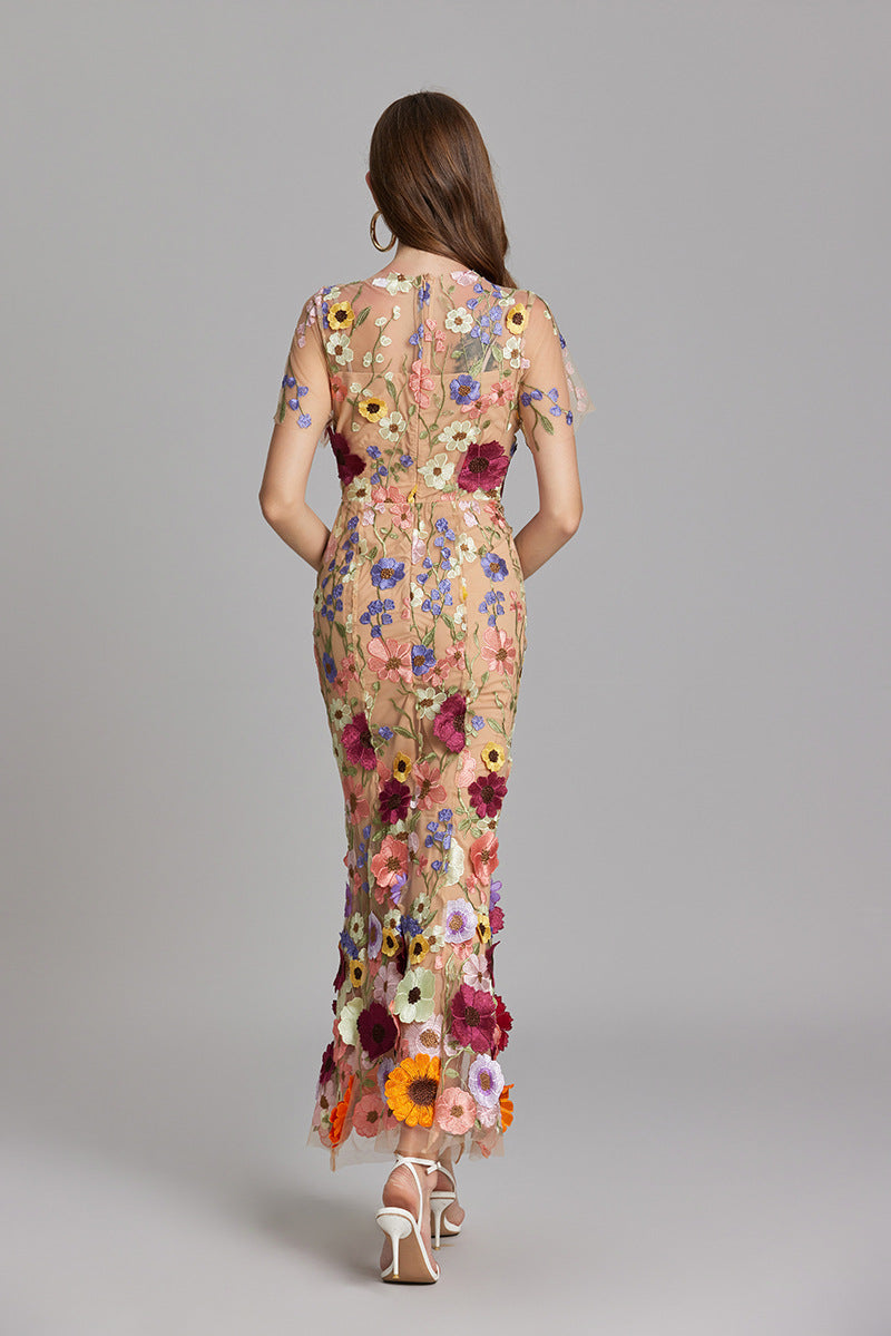 Women’s Summer Floral Party Dress | Sleeveless Maxi