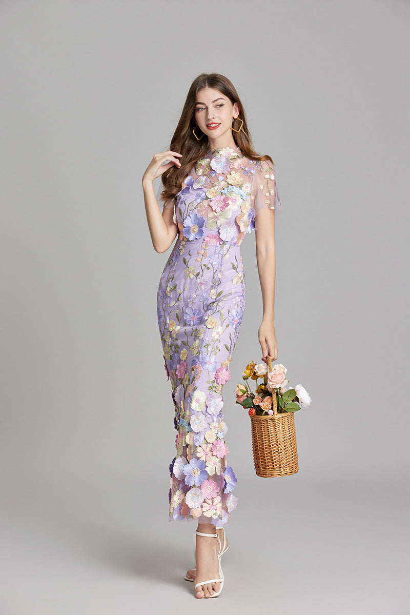 Women’s Summer Floral Party Dress | Sleeveless Maxi