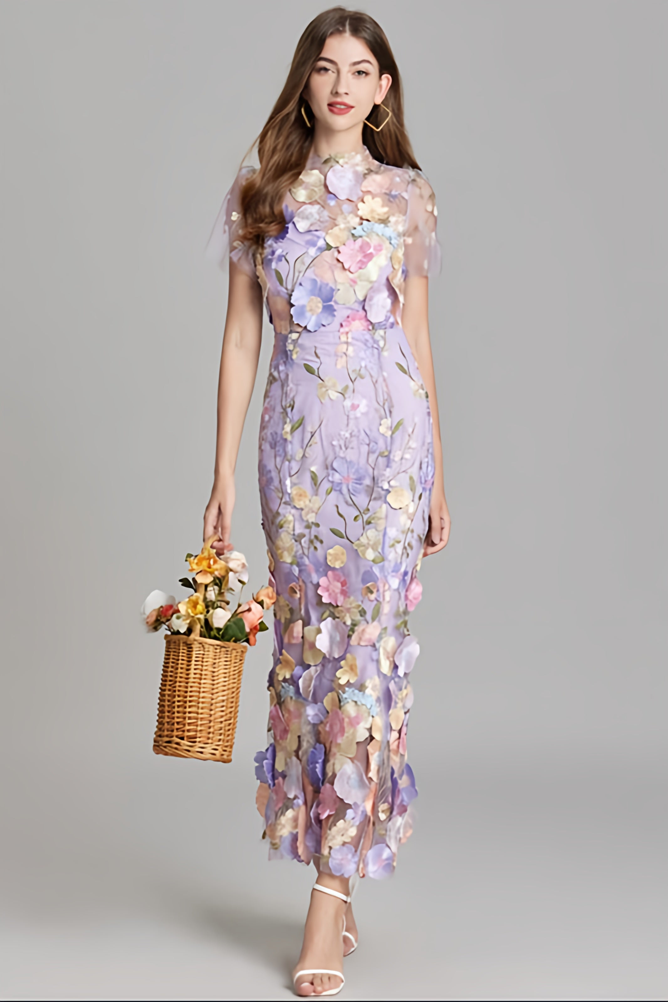 Women’s Summer Floral Party Dress | Sleeveless Maxi