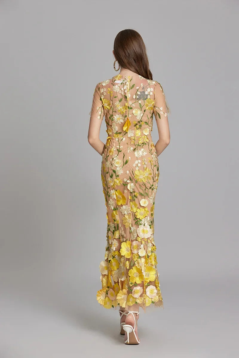Women’s Summer Floral Party Dress | Sleeveless Maxi