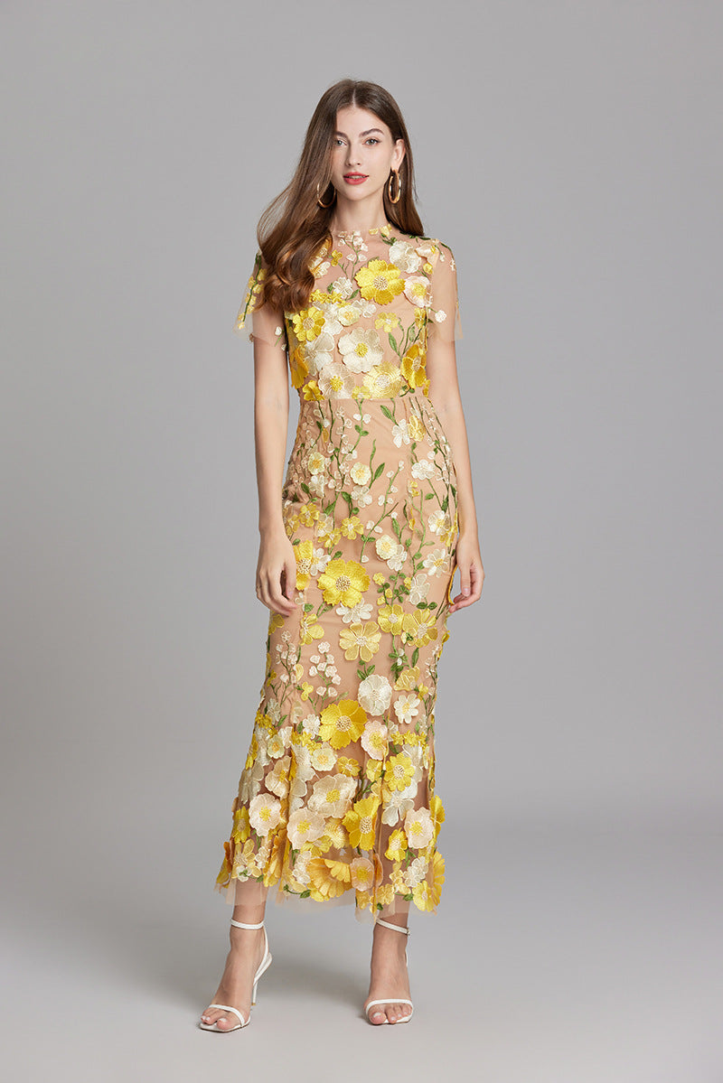 Women’s Summer Floral Party Dress | Sleeveless Maxi
