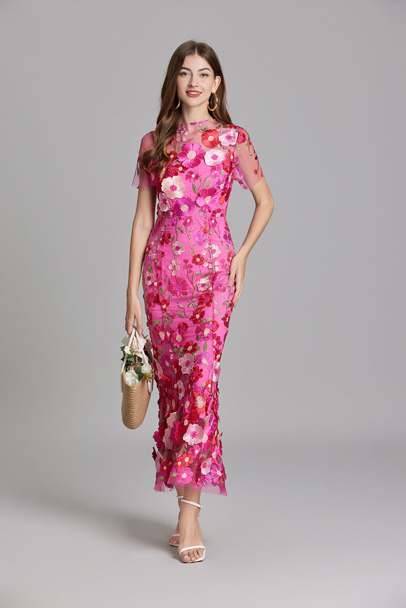 Women’s Summer Floral Party Dress | Sleeveless Maxi