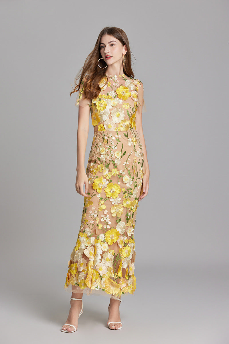 Women’s Summer Floral Party Dress | Sleeveless Maxi