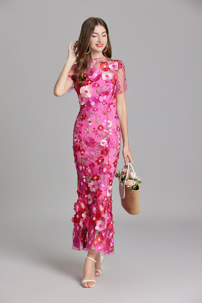 Women’s Summer Floral Party Dress | Sleeveless Maxi