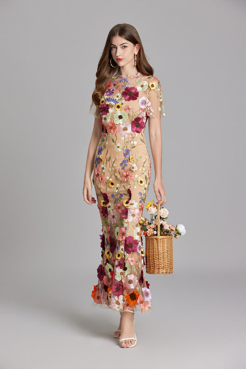 Women’s Summer Floral Party Dress | Sleeveless Maxi
