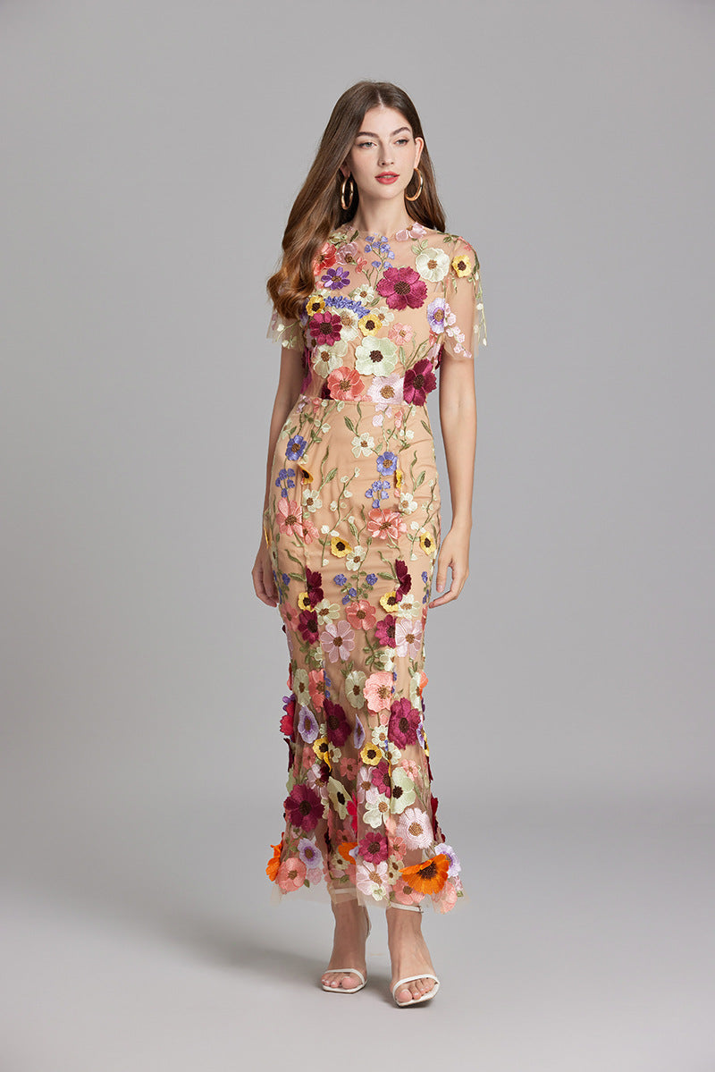 Women’s Summer Floral Party Dress | Sleeveless Maxi