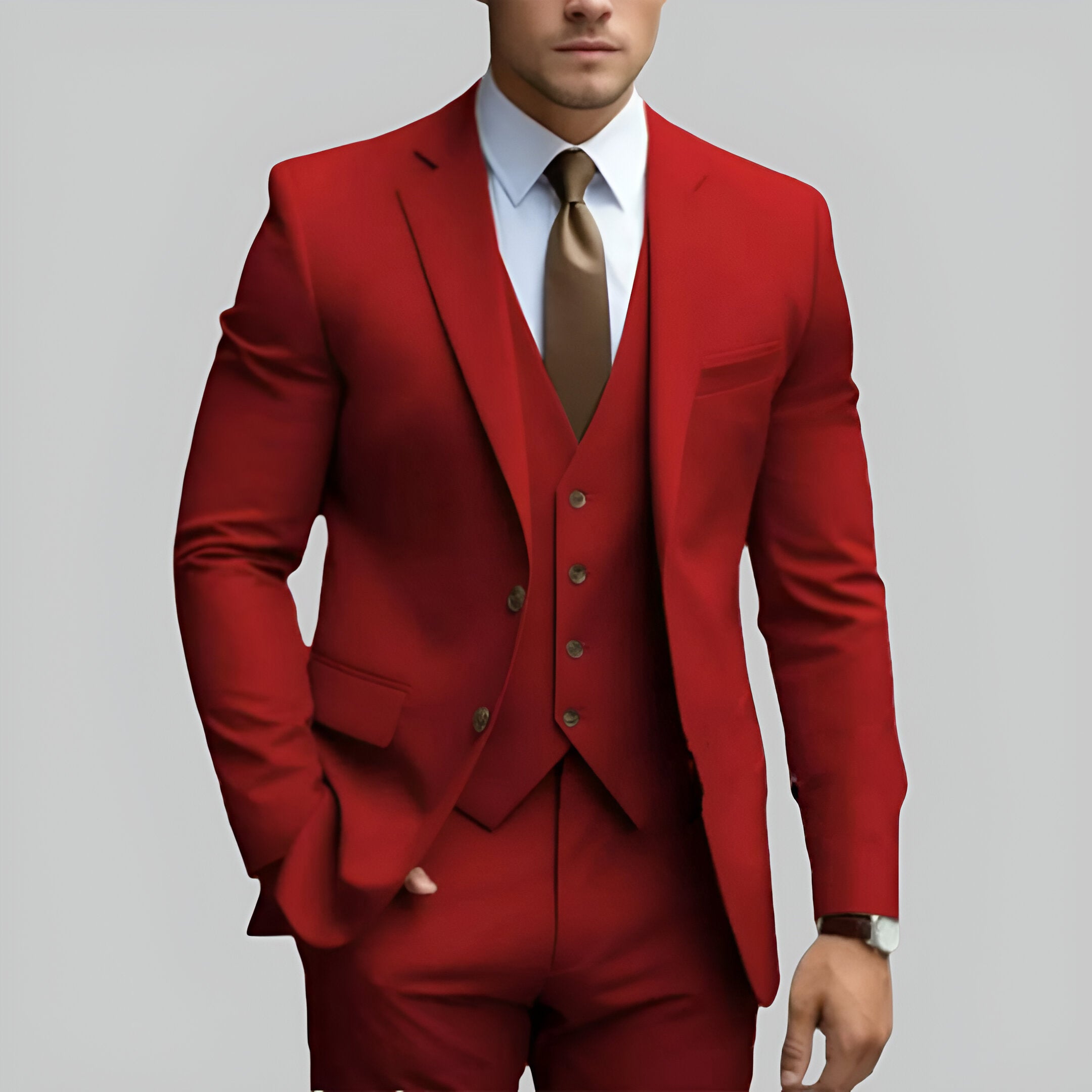 Men’s Slim Fit Wedding Suit | Formal Three Piece Set