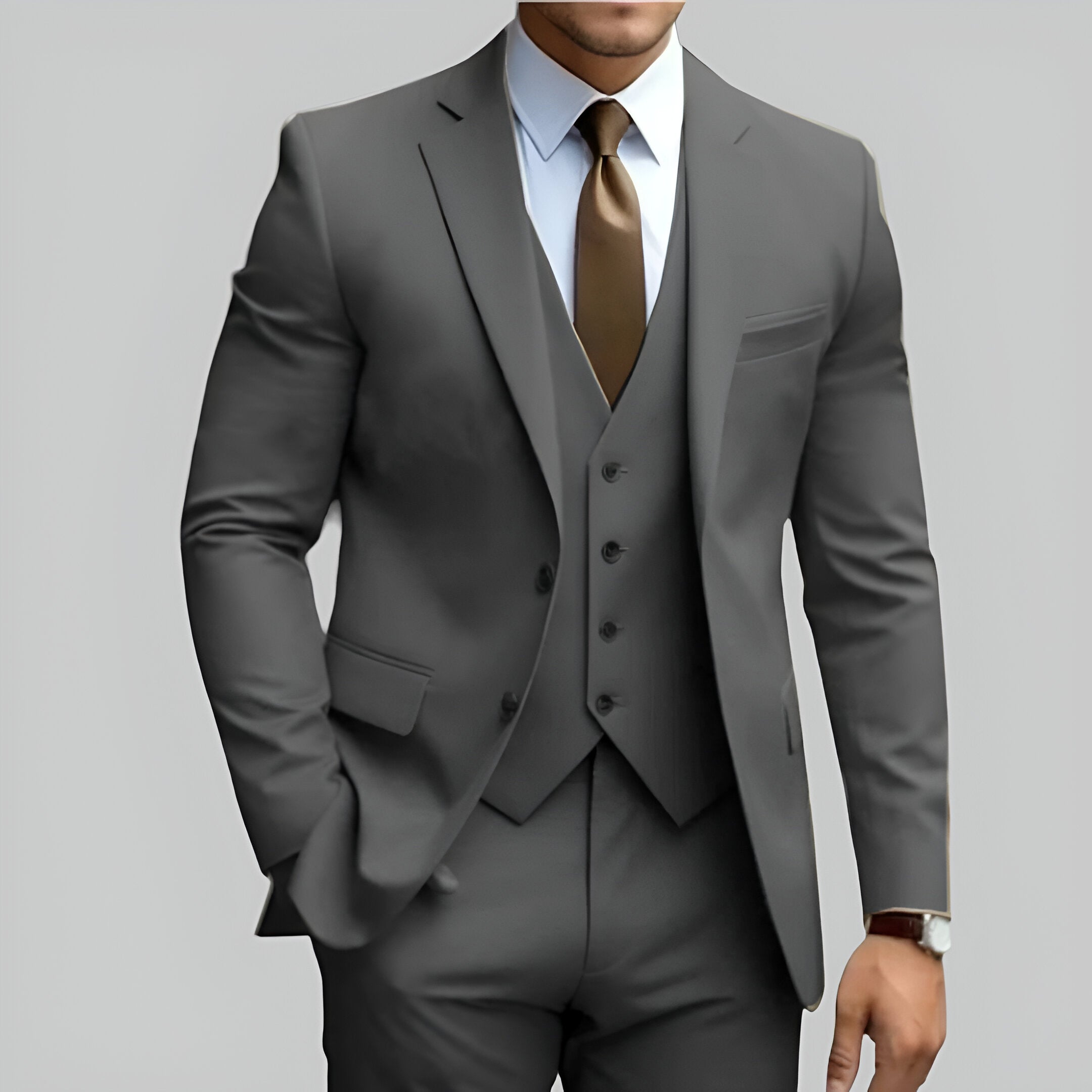 Men’s Slim Fit Wedding Suit | Formal Three Piece Set
