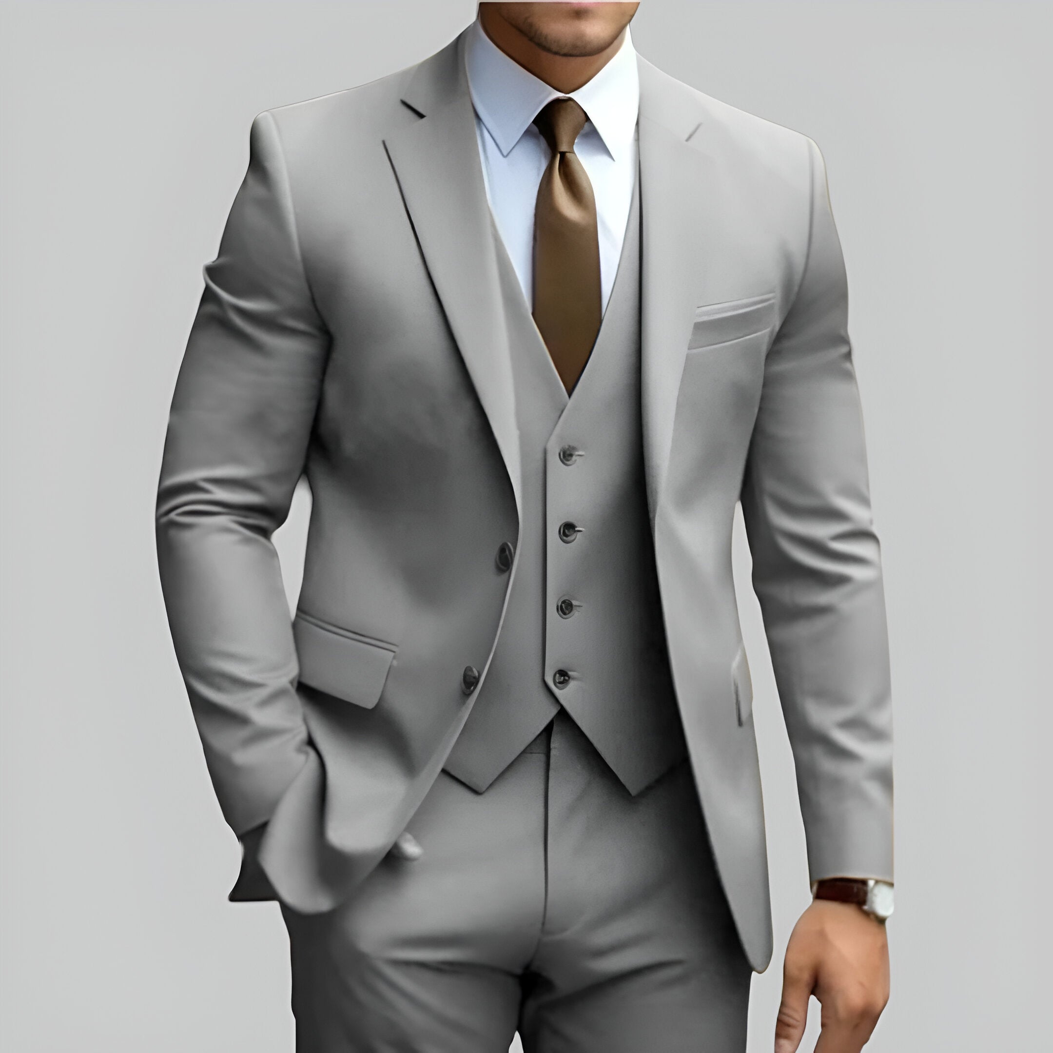 Men’s Slim Fit Wedding Suit | Formal Three Piece Set