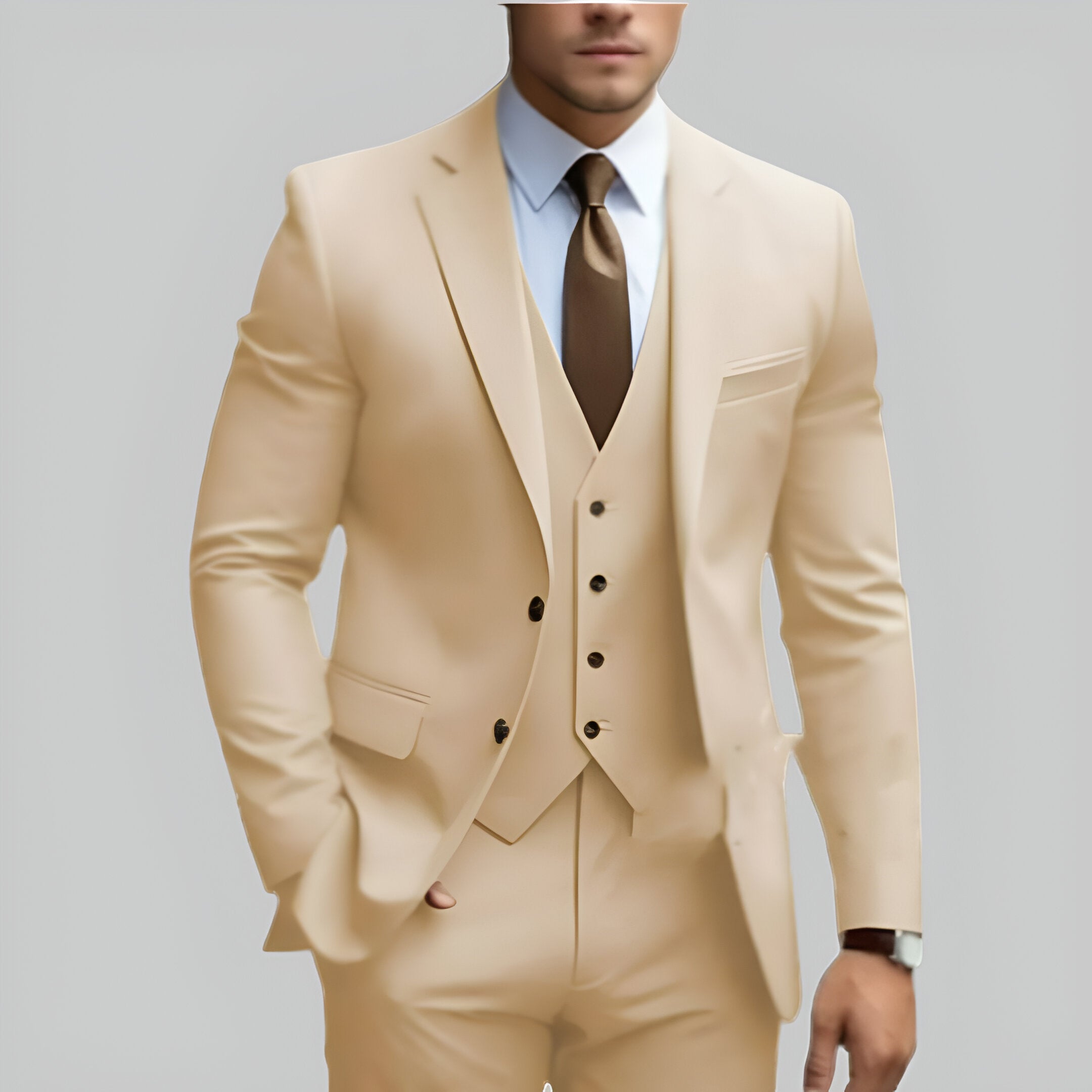 Men’s Slim Fit Wedding Suit | Formal Three Piece Set