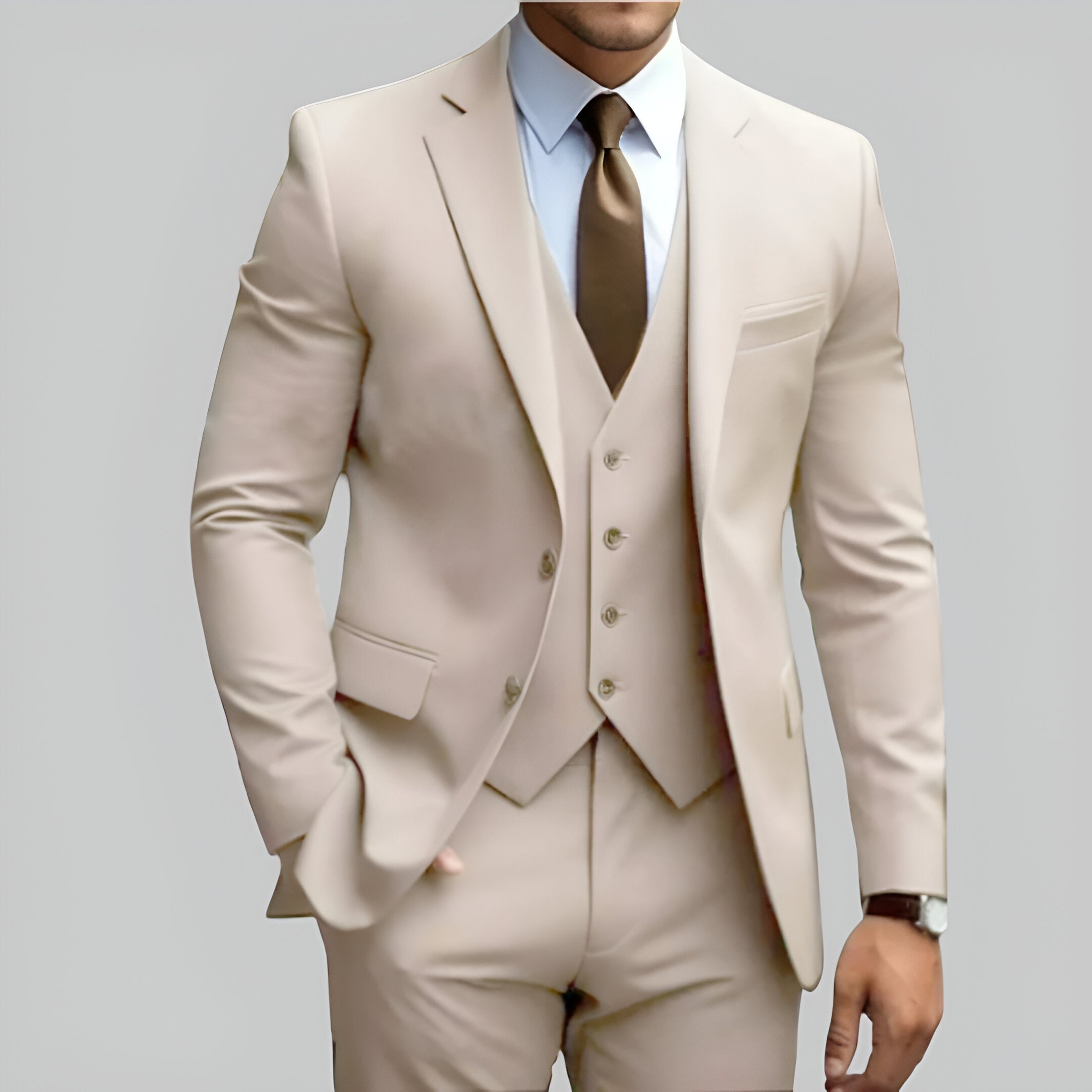 Men’s Slim Fit Wedding Suit | Formal Three Piece Set