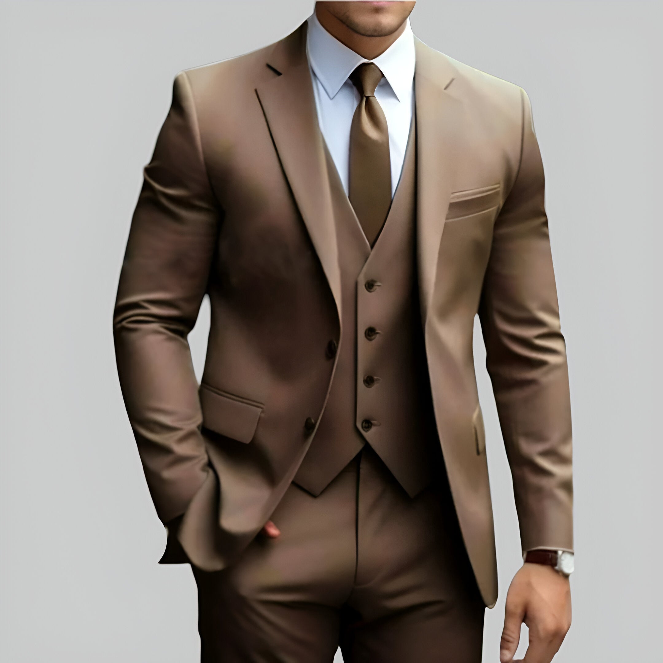 Men’s Slim Fit Wedding Suit | Formal Three Piece Set