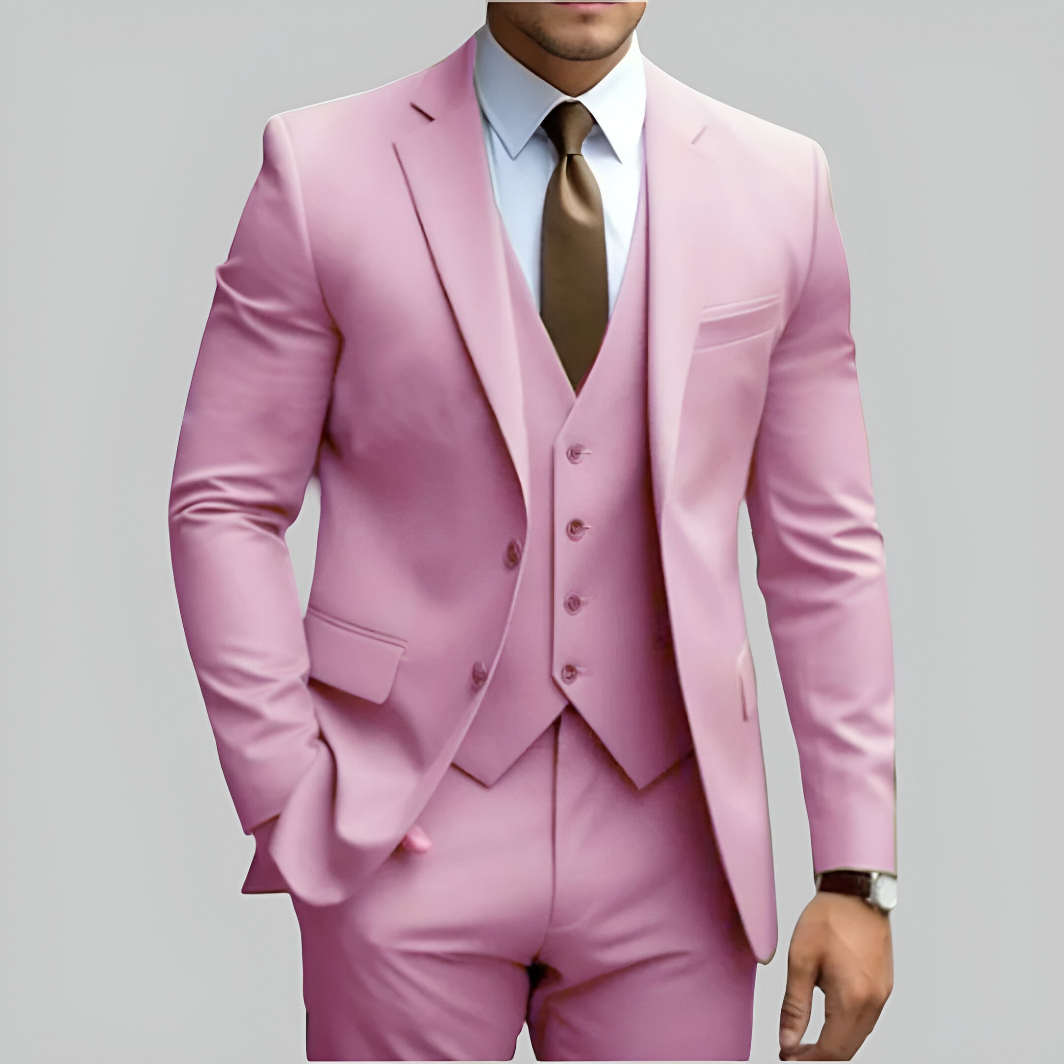 Men’s Slim Fit Wedding Suit | Formal Three Piece Set
