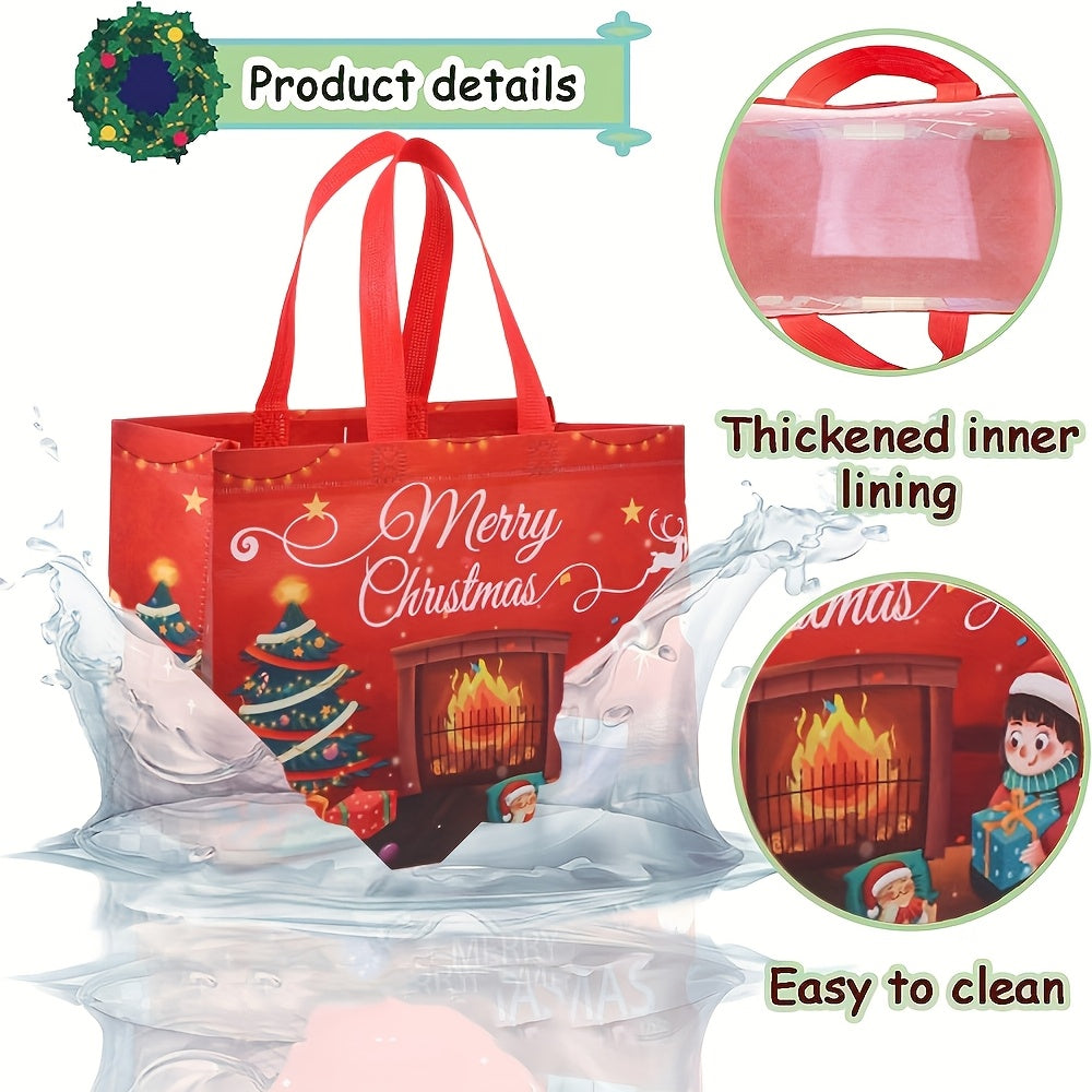 Christmas Bags Reusable Large Gift Tote Holiday Presents