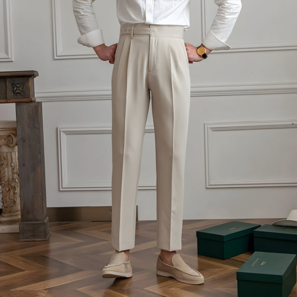 Men’s Baggy Workwear Pants Trousers | Wide Leg Pleated