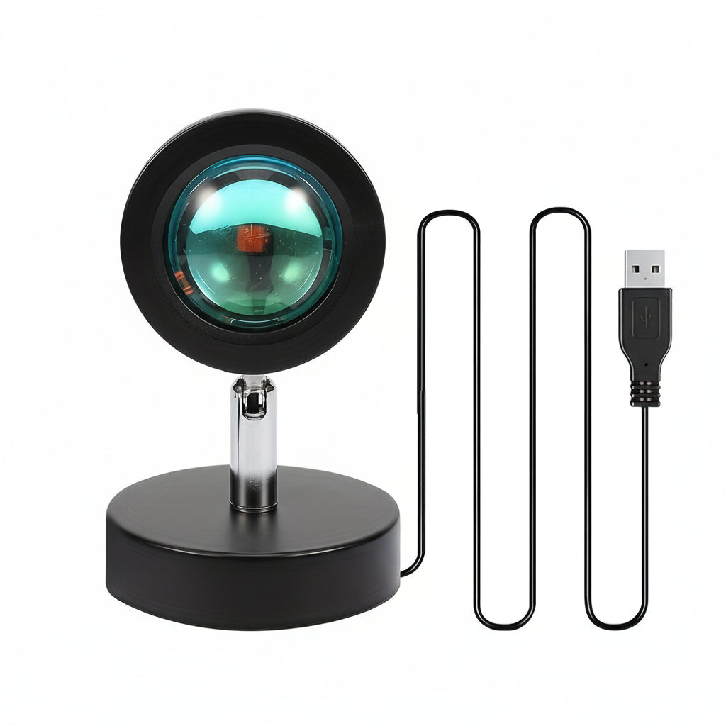 Sunset Projection Lamp USB Powered Rainbow Ambient Light Gift