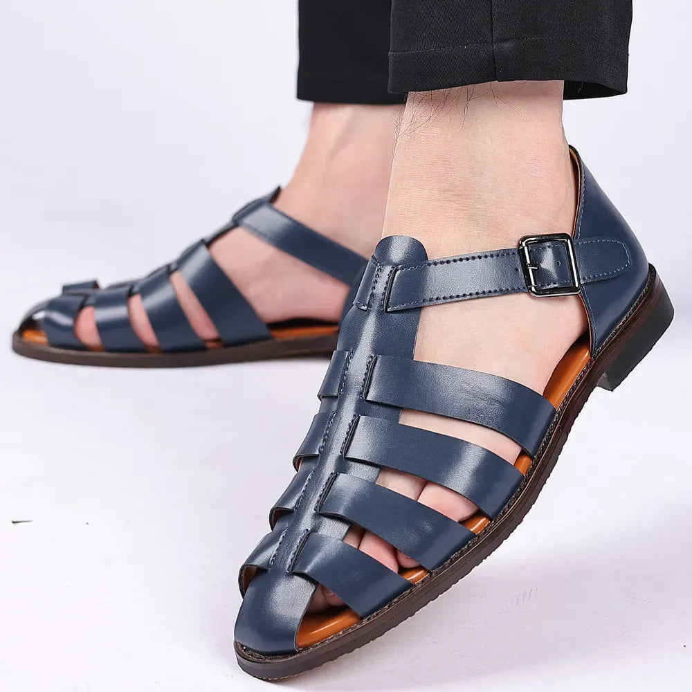 Men’s Leather Sandals | Breathable Loafers, Orthopedic Comfort