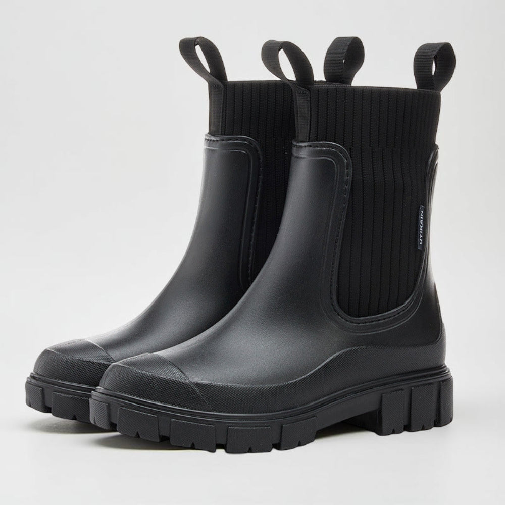 Women’s Waterproof Chelsea Boots – Ankle Grip Sole