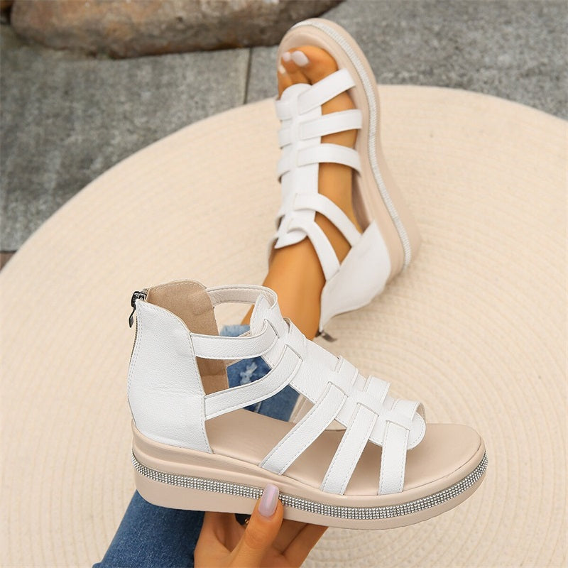 Women’s Comfortable Gladiator Sandals | Platform Sole Cushioned Insole
