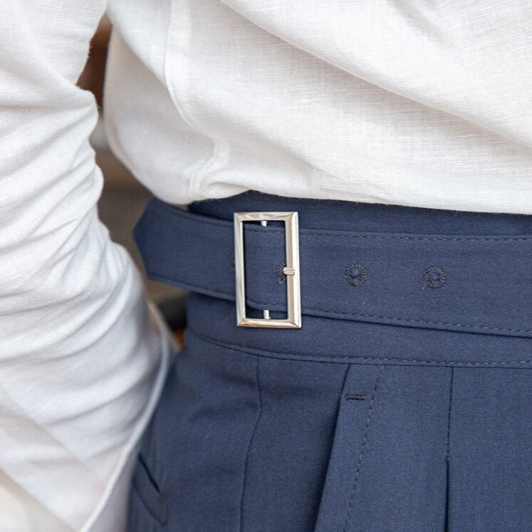 Men’s Tailored Workwear Pants Trousers | High Waist Pleated