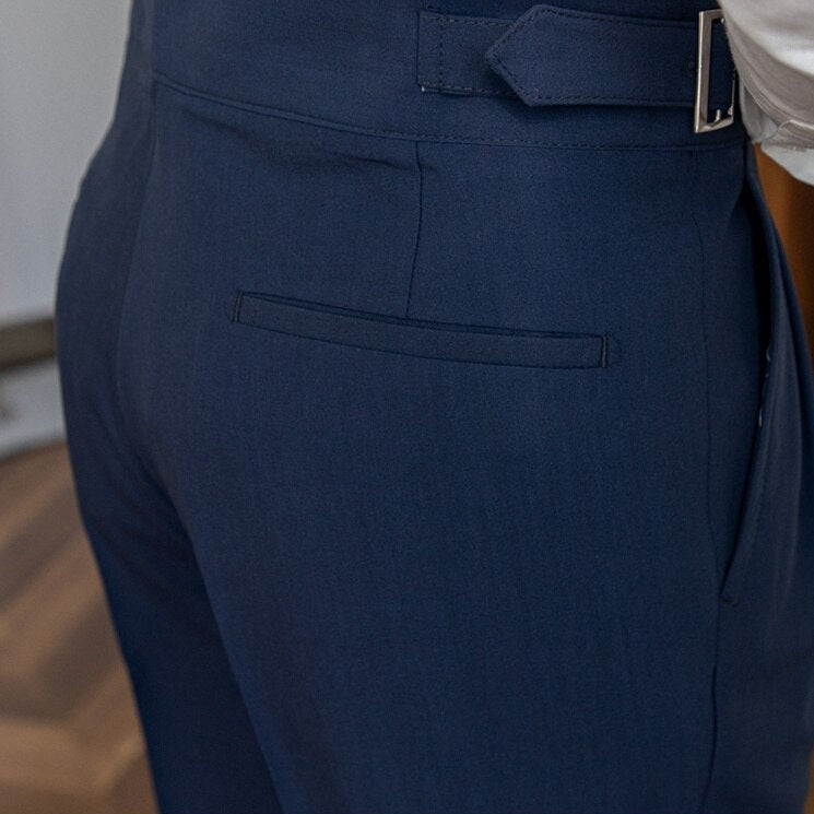 Men’s Tailored Workwear Pants Trousers | High Waist Pleated
