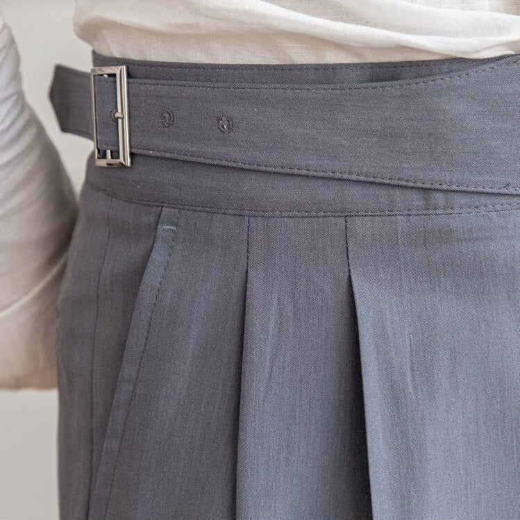 Men’s Tailored Workwear Pants Trousers | High Waist Pleated