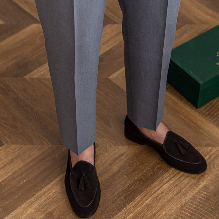 Men’s Tailored Workwear Pants Trousers | High Waist Pleated