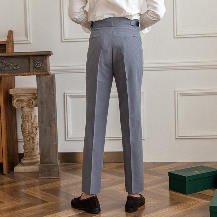 Men’s Tailored Workwear Pants Trousers | High Waist Pleated