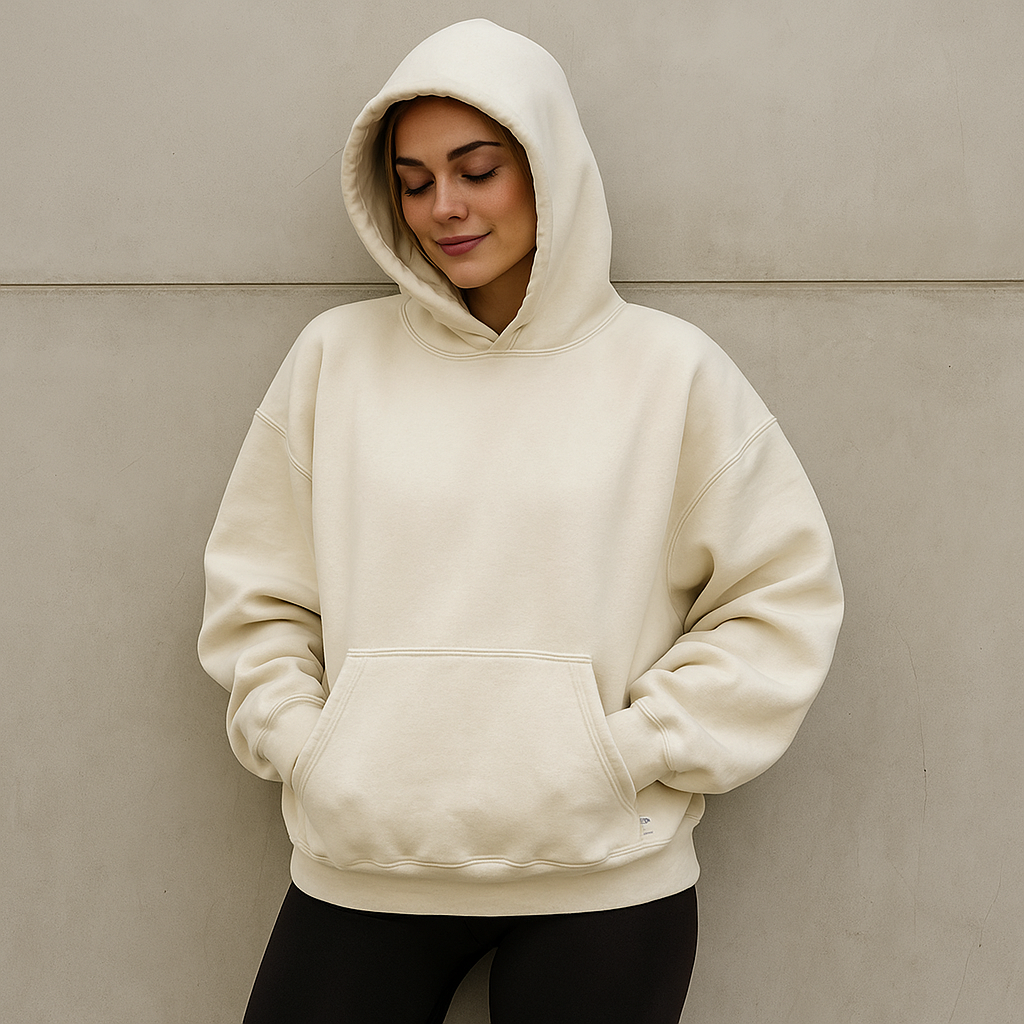 Unisex Oversized Pullover Sweater Cozy Knit Hoodie