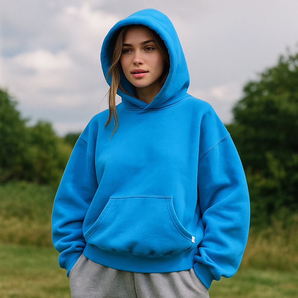 Unisex Oversized Pullover Sweater Cozy Knit Hoodie