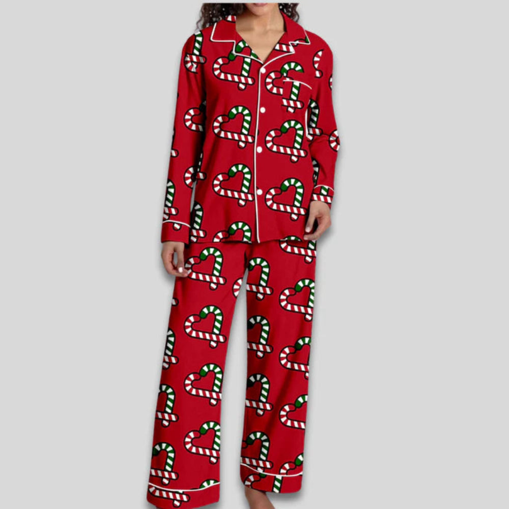 Women's Christmas Pajama Set Soft Two-Piece Loungewear