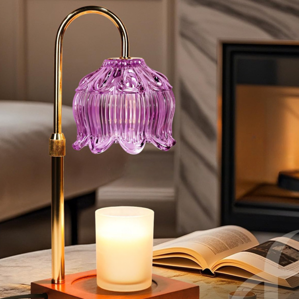 Glass Candle Warmer Gift Lamp Electric Wax Melt Home Decor