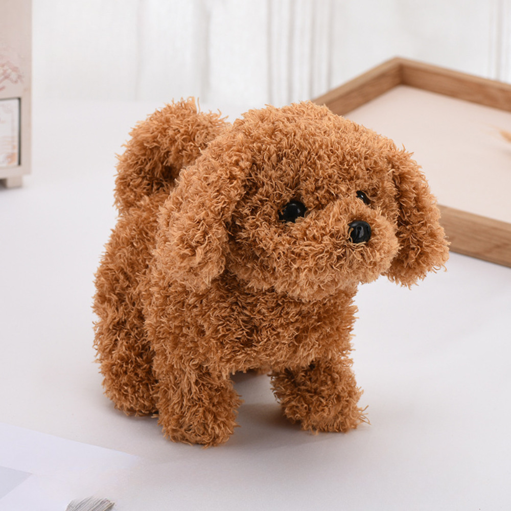 Interactive Plush Dog Toy for Kids Realistic Lifelike Pet Puppy
