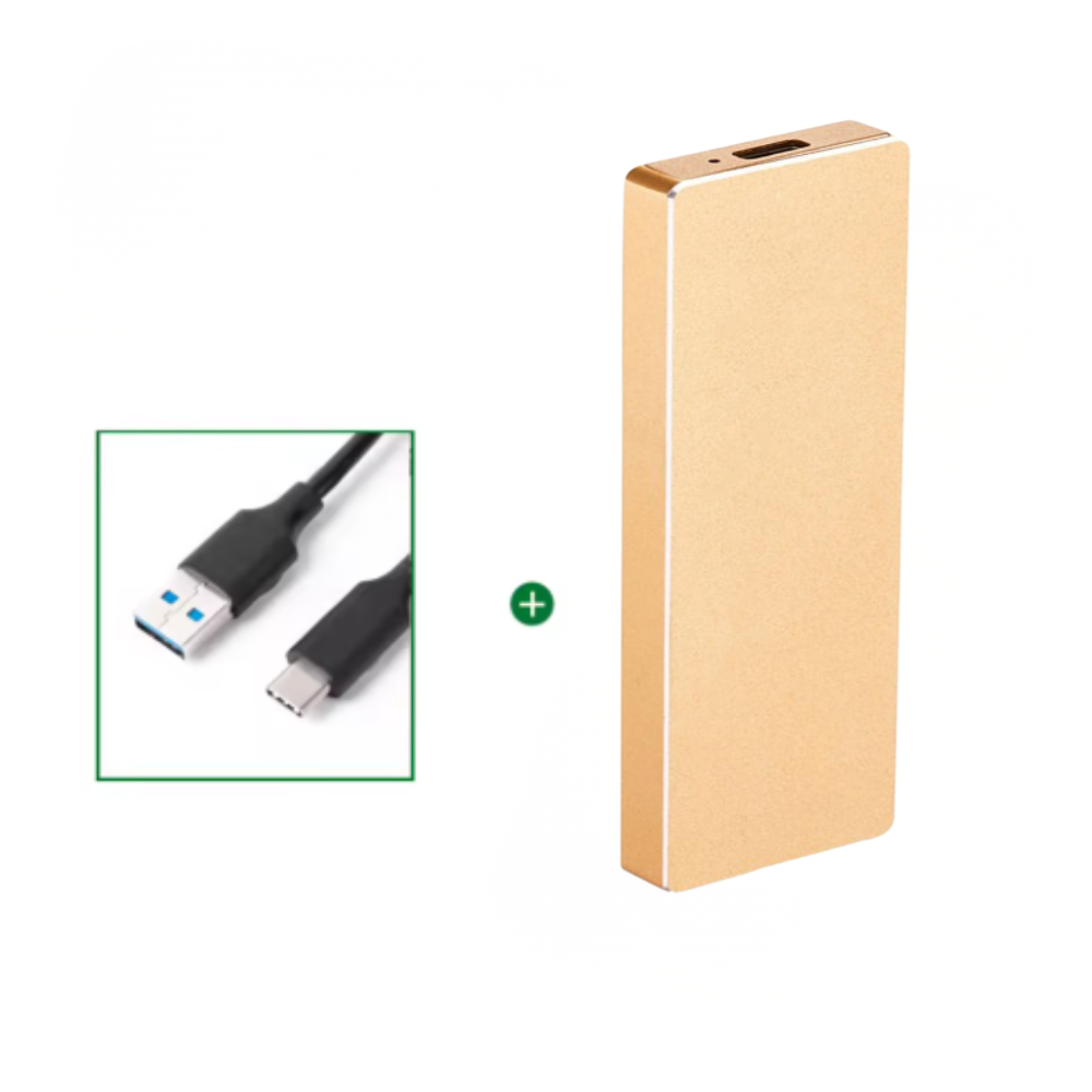 External SSD Portable High-Speed Aluminum Data Storage Drive