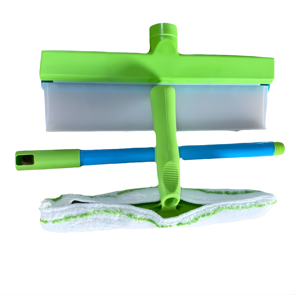Window Squeegee Kit Silicone Blade Ergonomic Handle