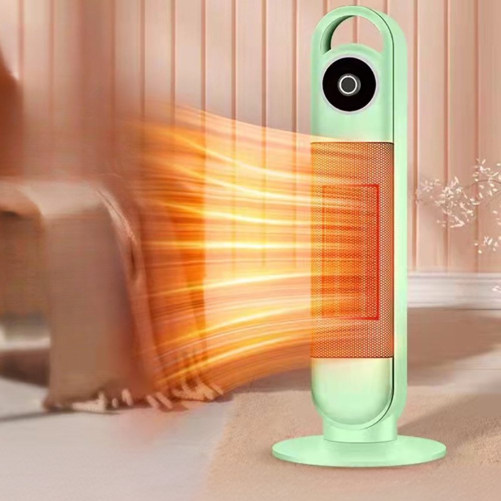 Electric Space Heater Tower Design Forced Air Heating Safety Features