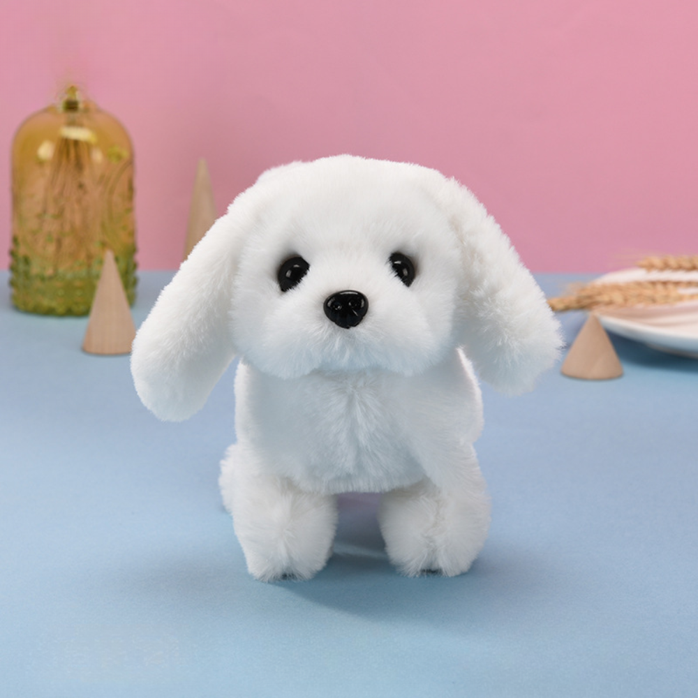 Interactive Plush Dog Toy for Kids Realistic Lifelike Pet Puppy