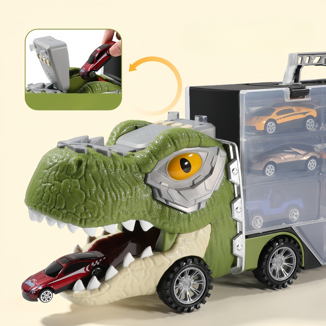 Dinosaur Gift Toy Truck with Sound and Light for Kids Boys