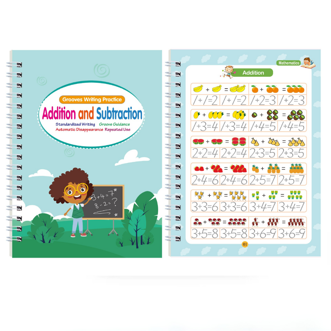 Reusable Magic Preschool Writing Practice Book Set