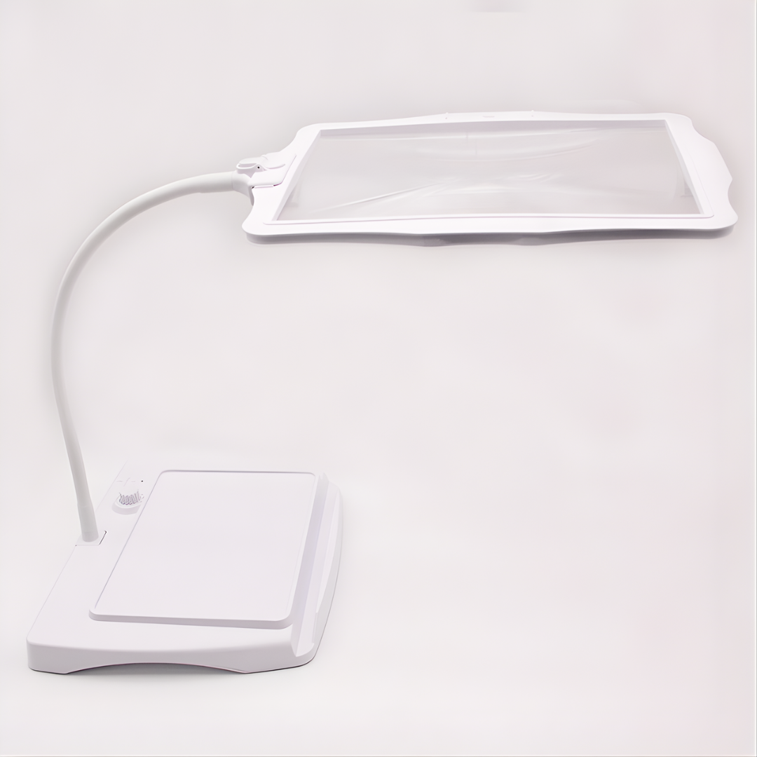 Floor Lamp with Magnifying Glass LED Light for Reading and Crafts