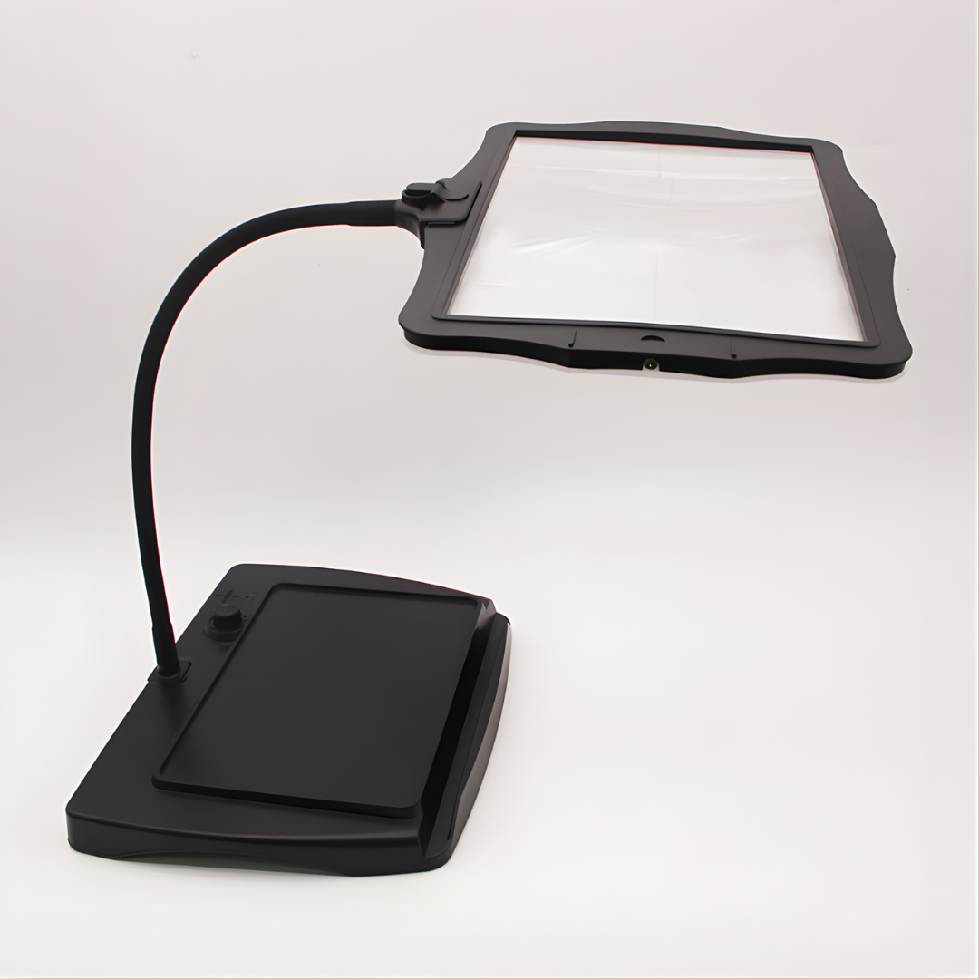 Floor Lamp with Magnifying Glass LED Light for Reading and Crafts