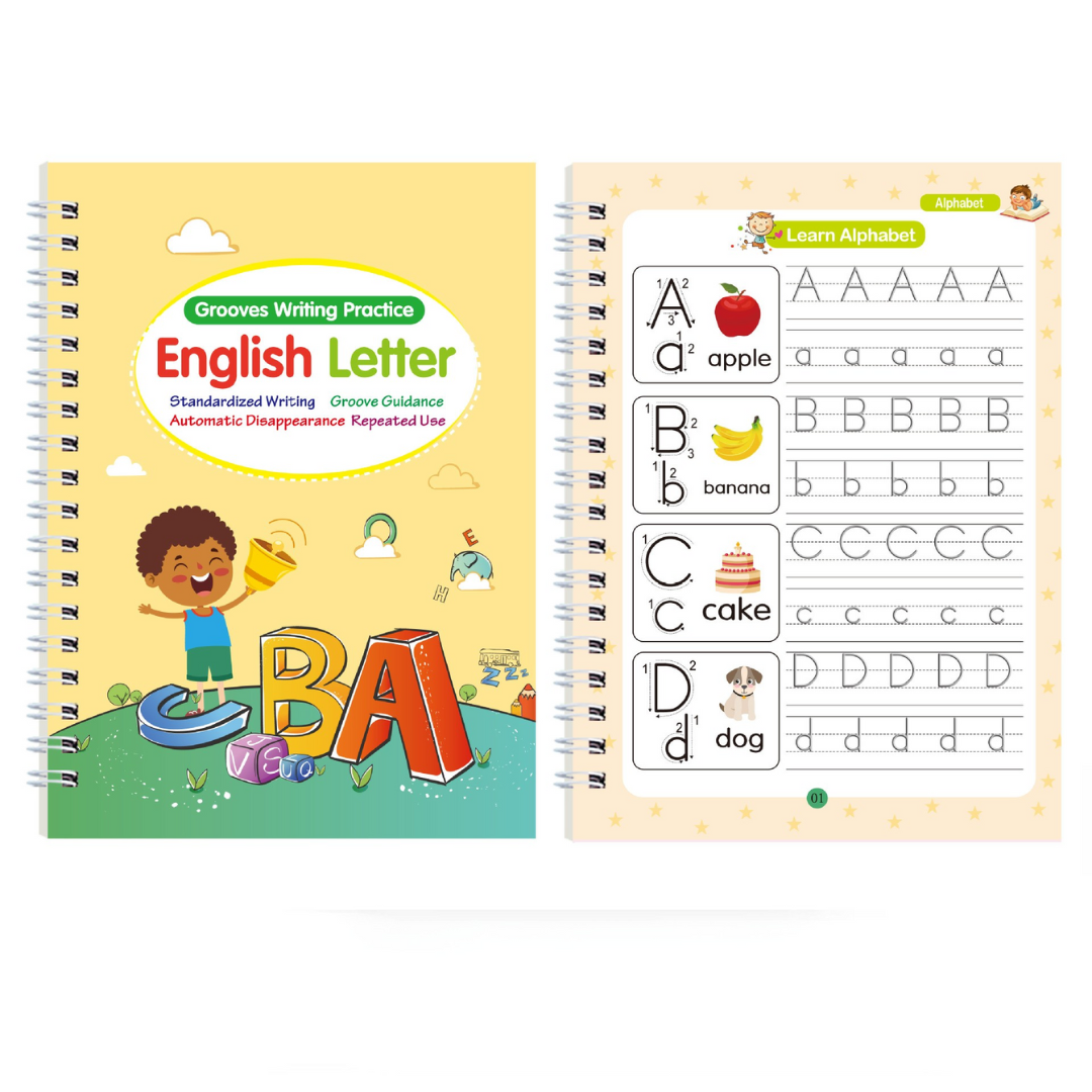 Reusable Magic Preschool Writing Practice Book Set