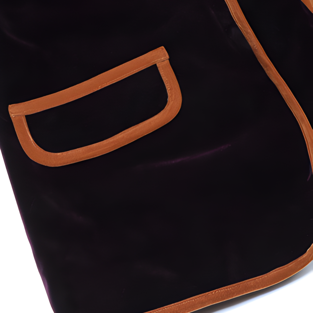 Women's Long Velvet Blazer Jacket - Tailored Coat