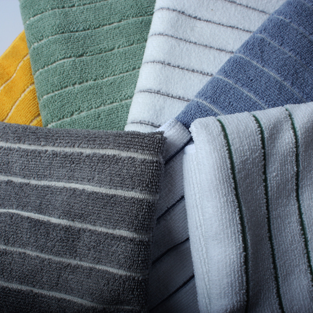 Kitchen Towels Absorbent Cotton Dish Cloths Soft Cleaning Set